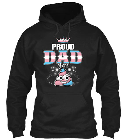 Proud dad of one poop emoji LGBT Tshirt