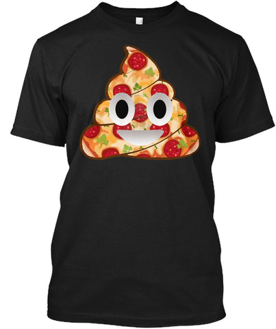 Pizza Emoji poop Smile T Shirt