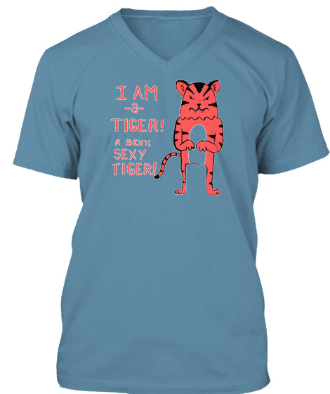 Sexy Tiger funny cartoon illustration w