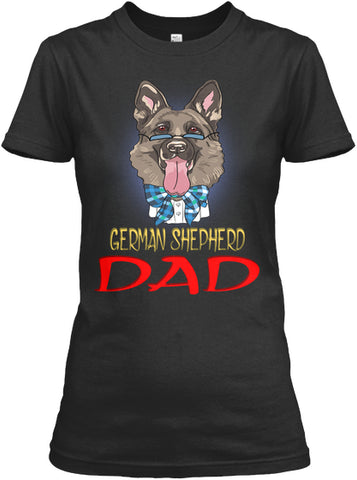 Funny Hipster Dog German Shepherd Dad