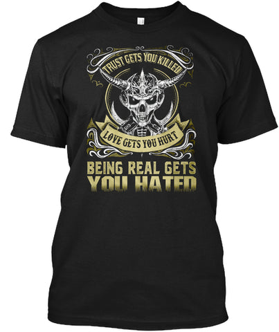 SKULL T-SHIRT BEING REAL AWESOME