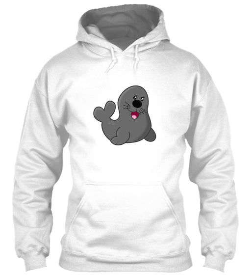 A funny cartoon seal art