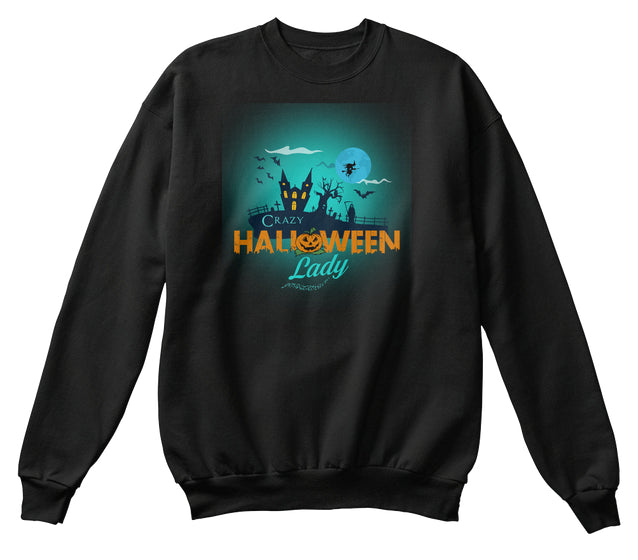 CRAZY HALLOWEEN LADY tshirt