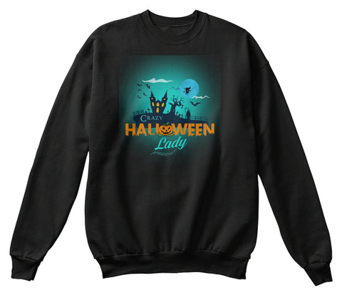 CRAZY HALLOWEEN LADY tshirt