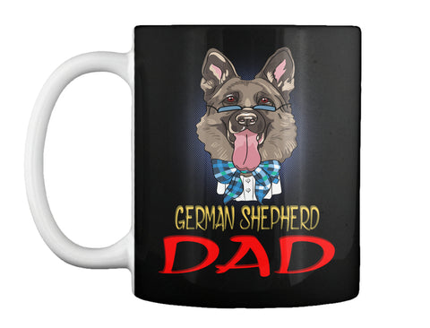 Funny Hipster Dog German Shepherd Dad