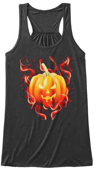 FLAMING PUMPKIN Halloween T-Shirt Jackol