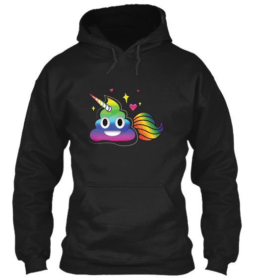 Cute Girl Rainbow Emoji Poop T-Shirt