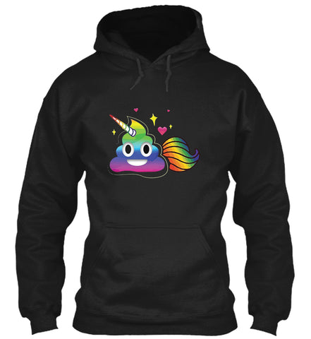 Cute Girl Rainbow Emoji Poop T-Shirt