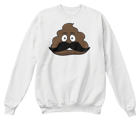 Handlebar Mustache Hipster Poop Emoji