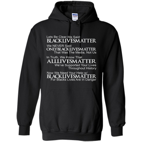 DeBran Let's Be Clear We Said Black Lives Matter T-Shirt