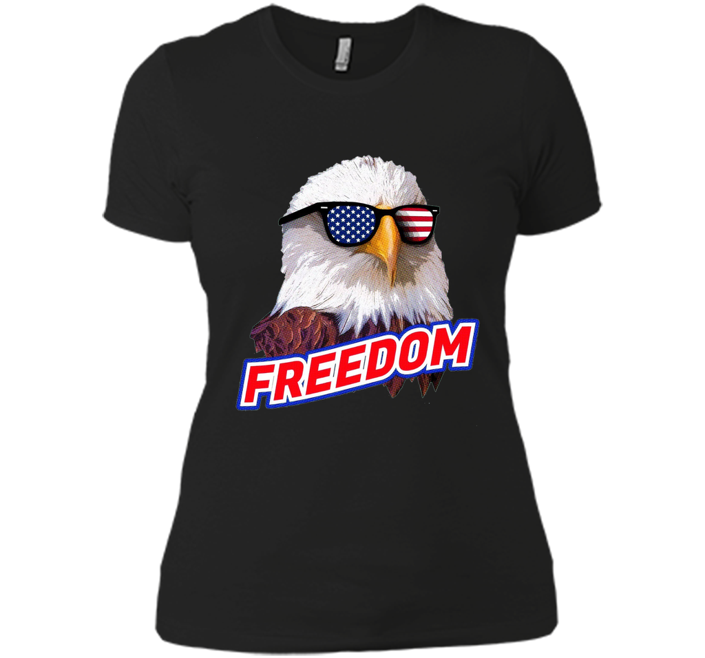 Retro Vintage 4th of July T-shirt, Bald Eagle Sunglasses