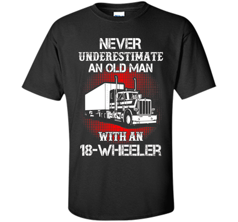 Men's Old Man With An 18-Wheeler Trucker T-Shirt