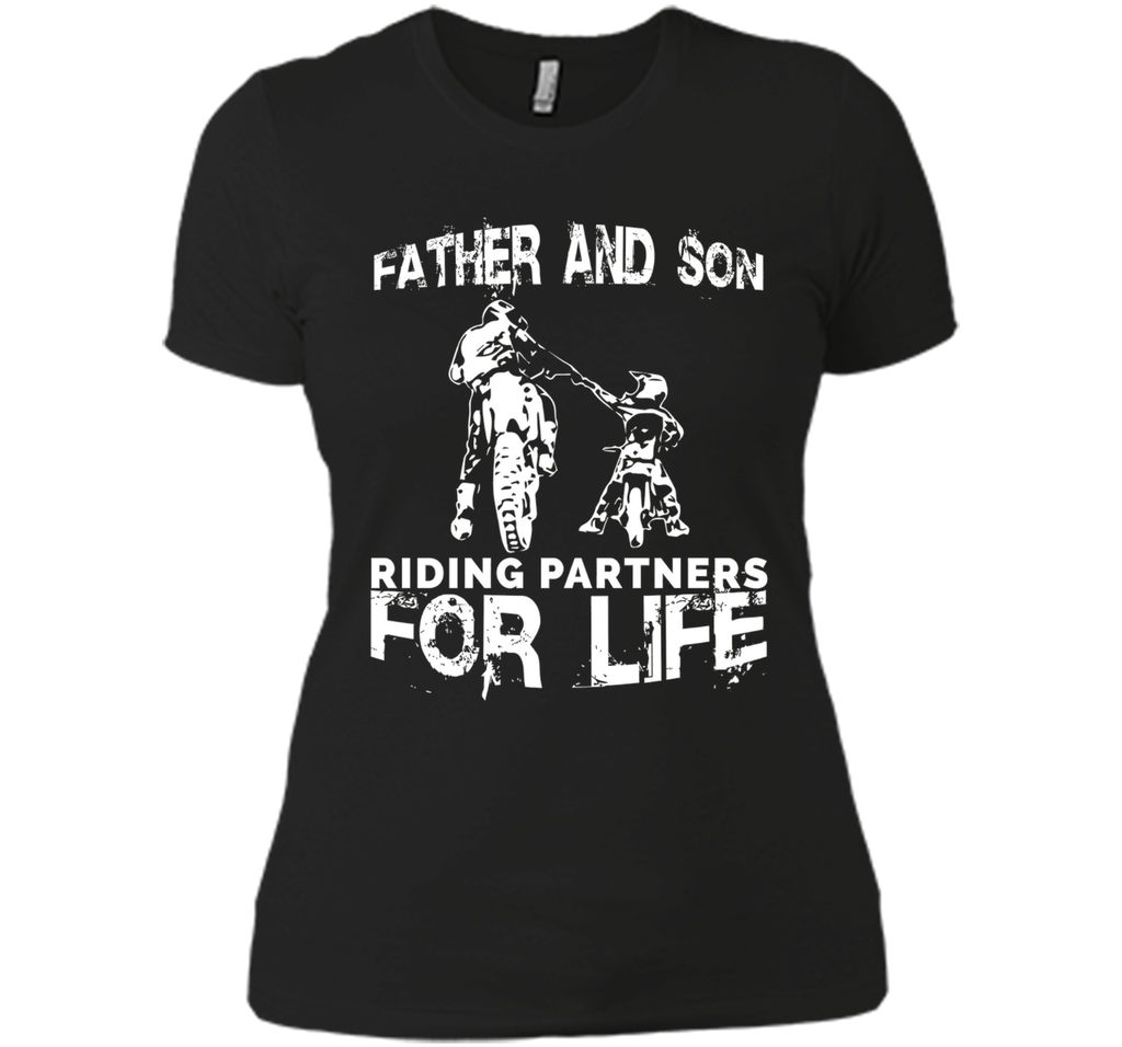 Father And Son Riding Partners For Life T-shirt Dads Sons
