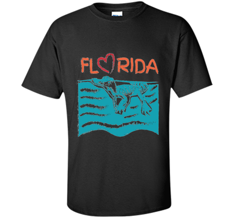 Florida Swimming Alligator Souvenir T-shirt