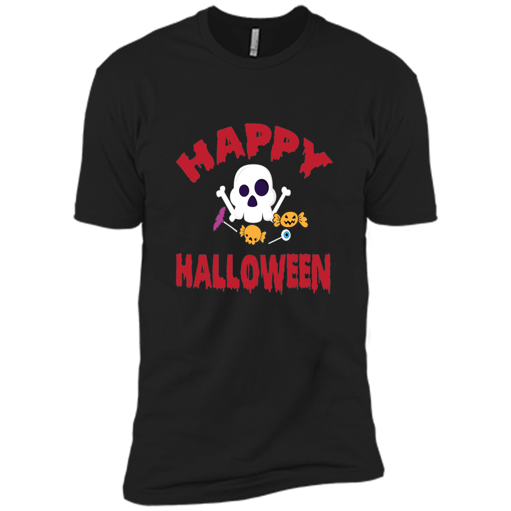 happy halloween, we are friendly friends Next Level Premium Short Sleeve Tee