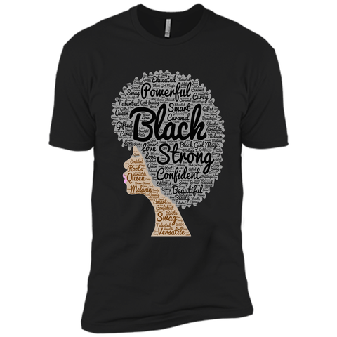 Afro Word Art Natural Hair T-Shirt for Black Women