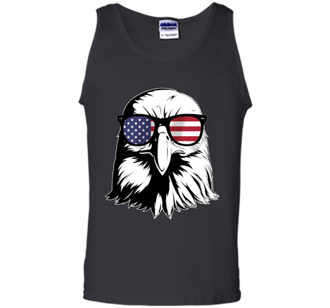 Bald Eagle T Shirt Patriotic Sunglass Shirt Red, White & Blu