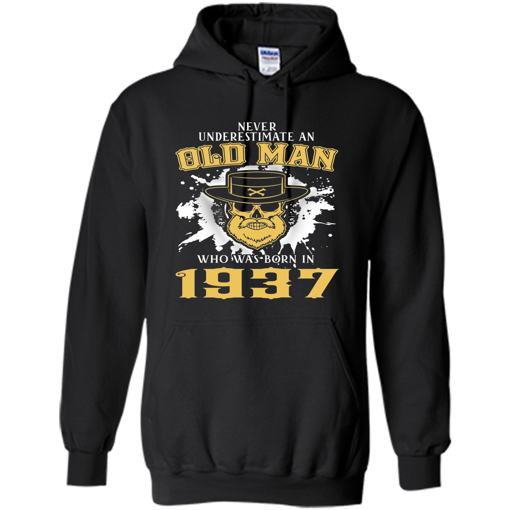 Men's 80th Birthday Gifts Old Man Who Was Born In 1937 T-Shirt