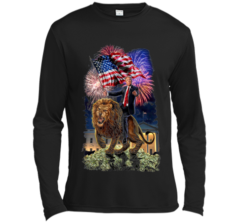T-Shirt - Republican President Donald Trump Riding War Lion