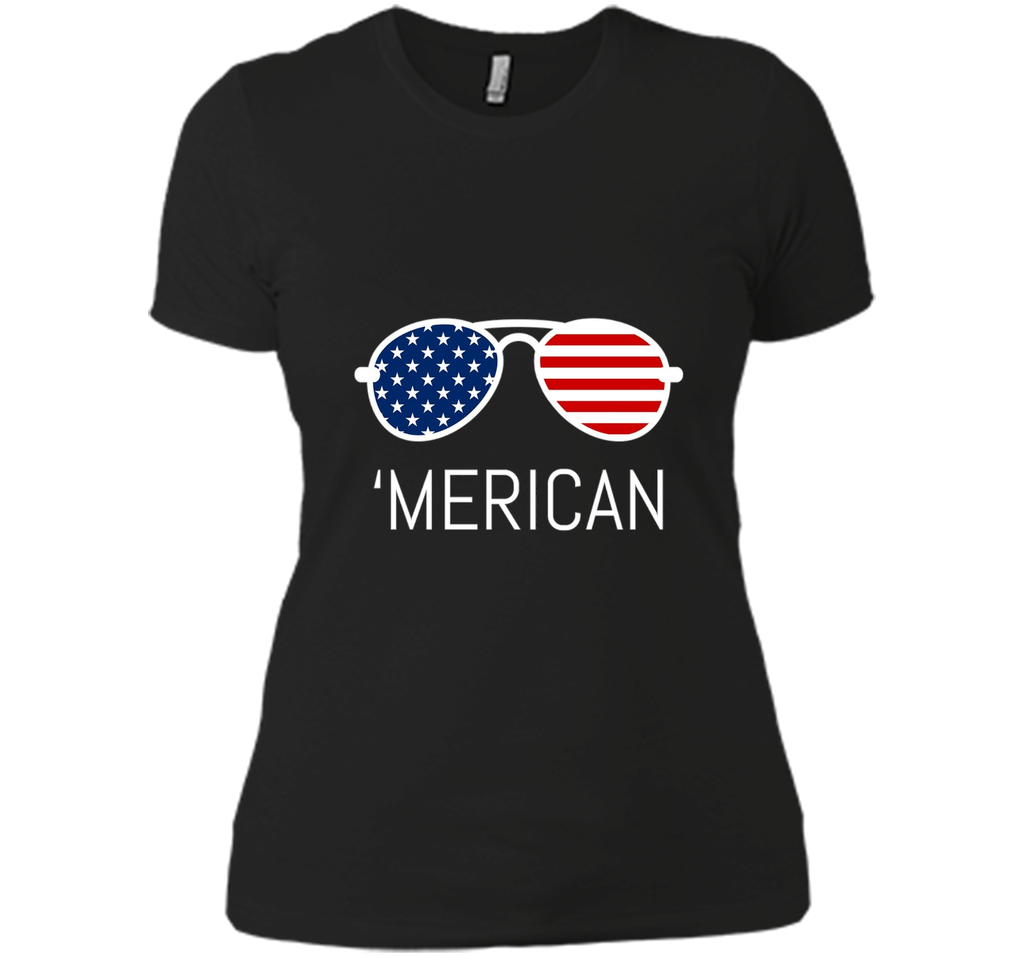 MERICAN Flag Sunglasses Tshirt For 4TH Of July