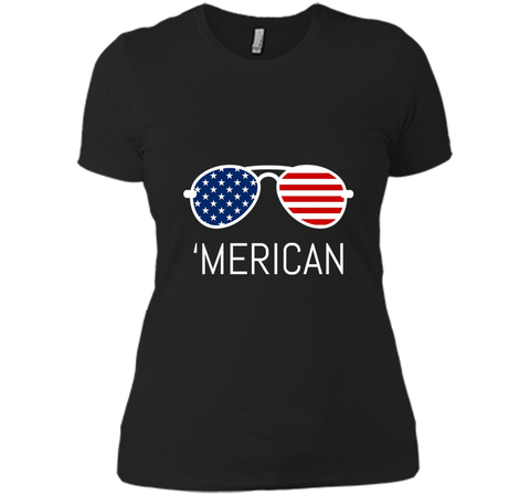 MERICAN Flag Sunglasses Tshirt For 4TH Of July