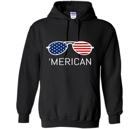 MERICAN Flag Sunglasses Tshirt For 4TH Of July