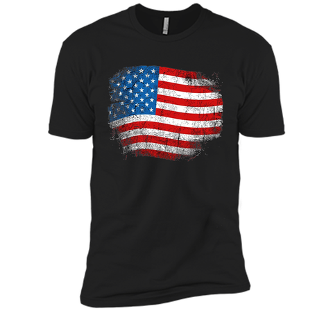Cool Distressed American USA Flag Shirt 4th of July Clothing