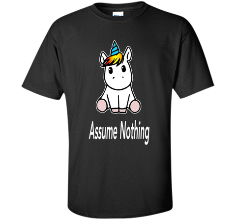 Unicorn Dab Assume Nothing Transgender Pride T-Shirt shirt
