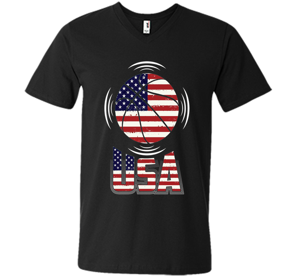 Basketball T Shirt with USA Flag Awesome T Shirt