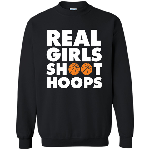 Real Girls Shoot Hoops Basketball T-Shirt