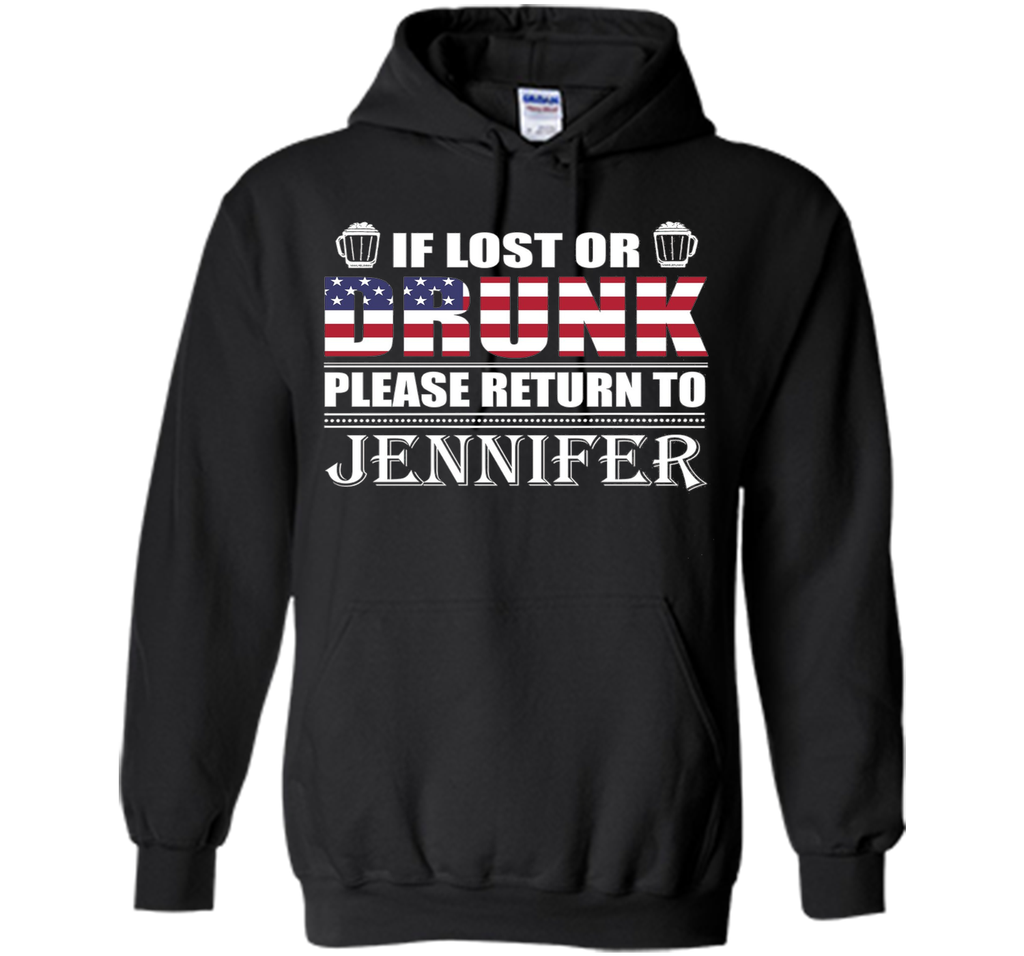 If Lost Or Drunk Please Return To Jennifer T-Shirt- Beer Sh