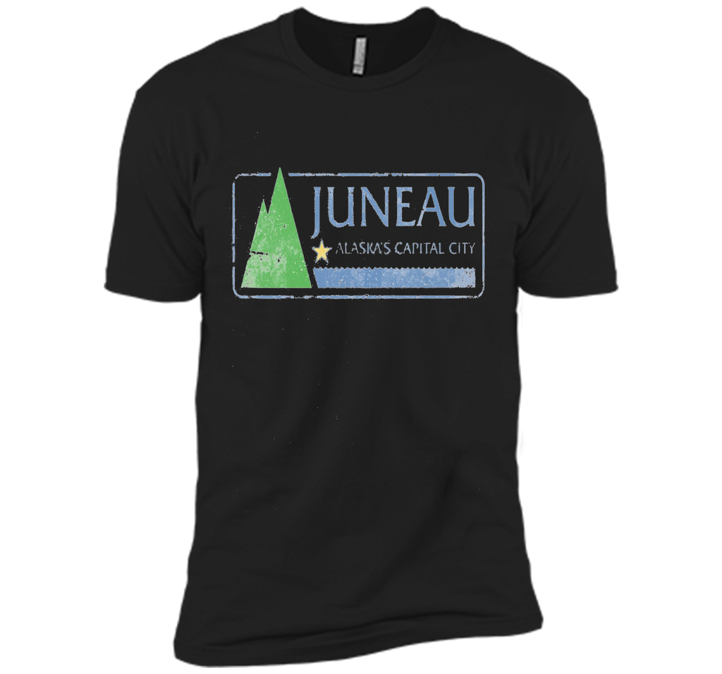City Flag of Juneau Alaska Travel T Shirt Next Level Premium Short Sleeve T SHIRT
