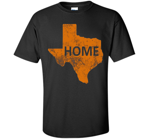Home - Texas Orange on Blue T-Shirt