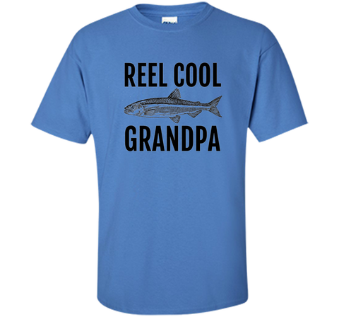 Men's REEL Cool Grandpa Fishing T Shirt for Fisherman Grandfather