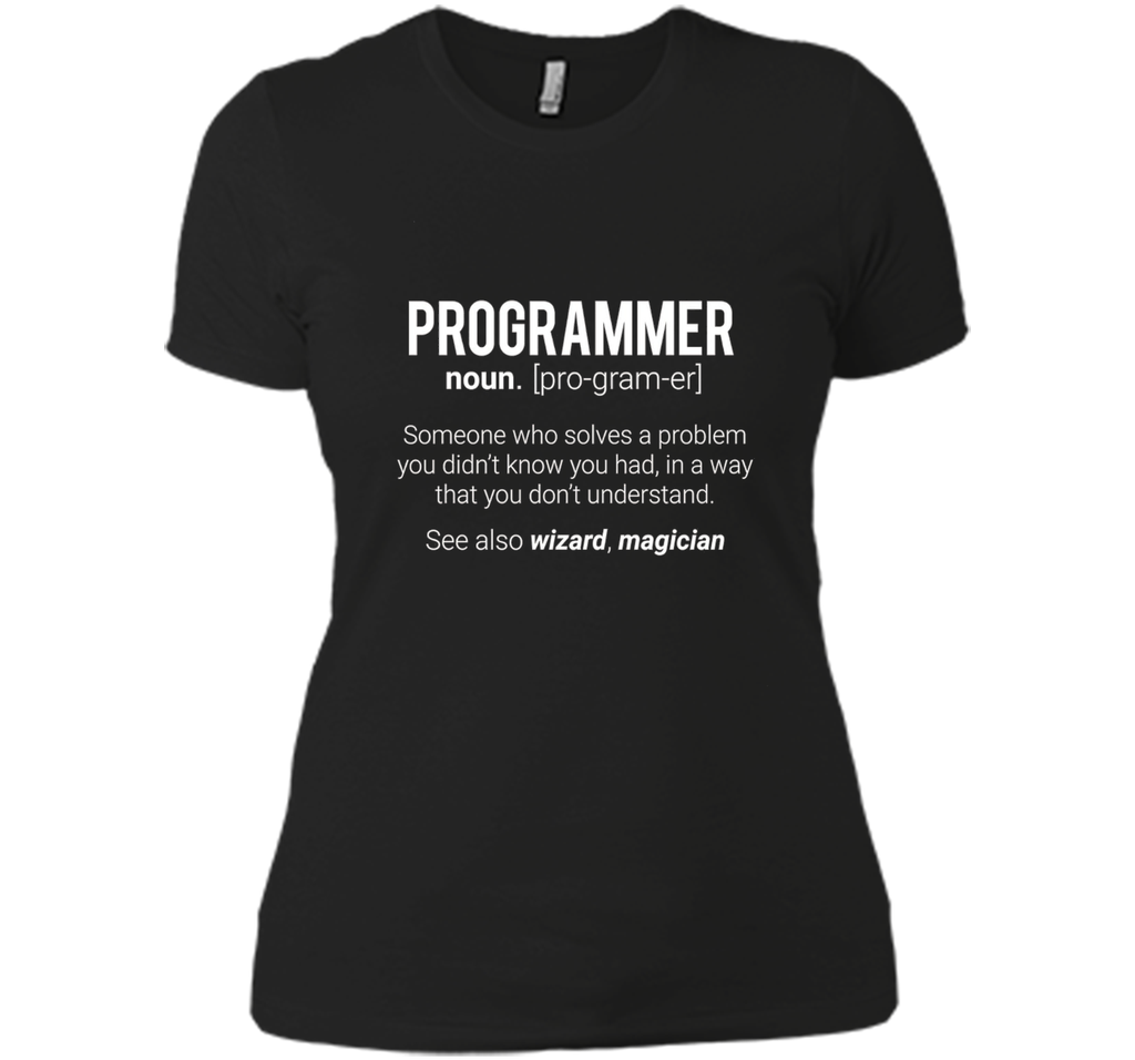 Funny Programmer Meaning T-Shirt - Programmer Noun Defintion