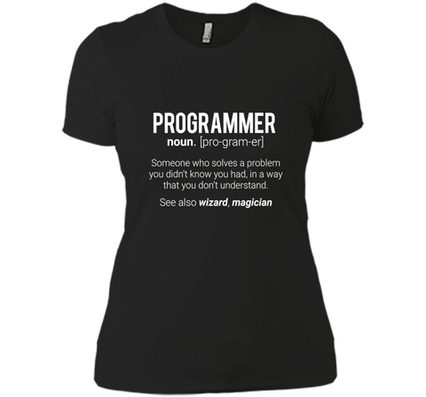 Funny Programmer Meaning T-Shirt - Programmer Noun Defintion