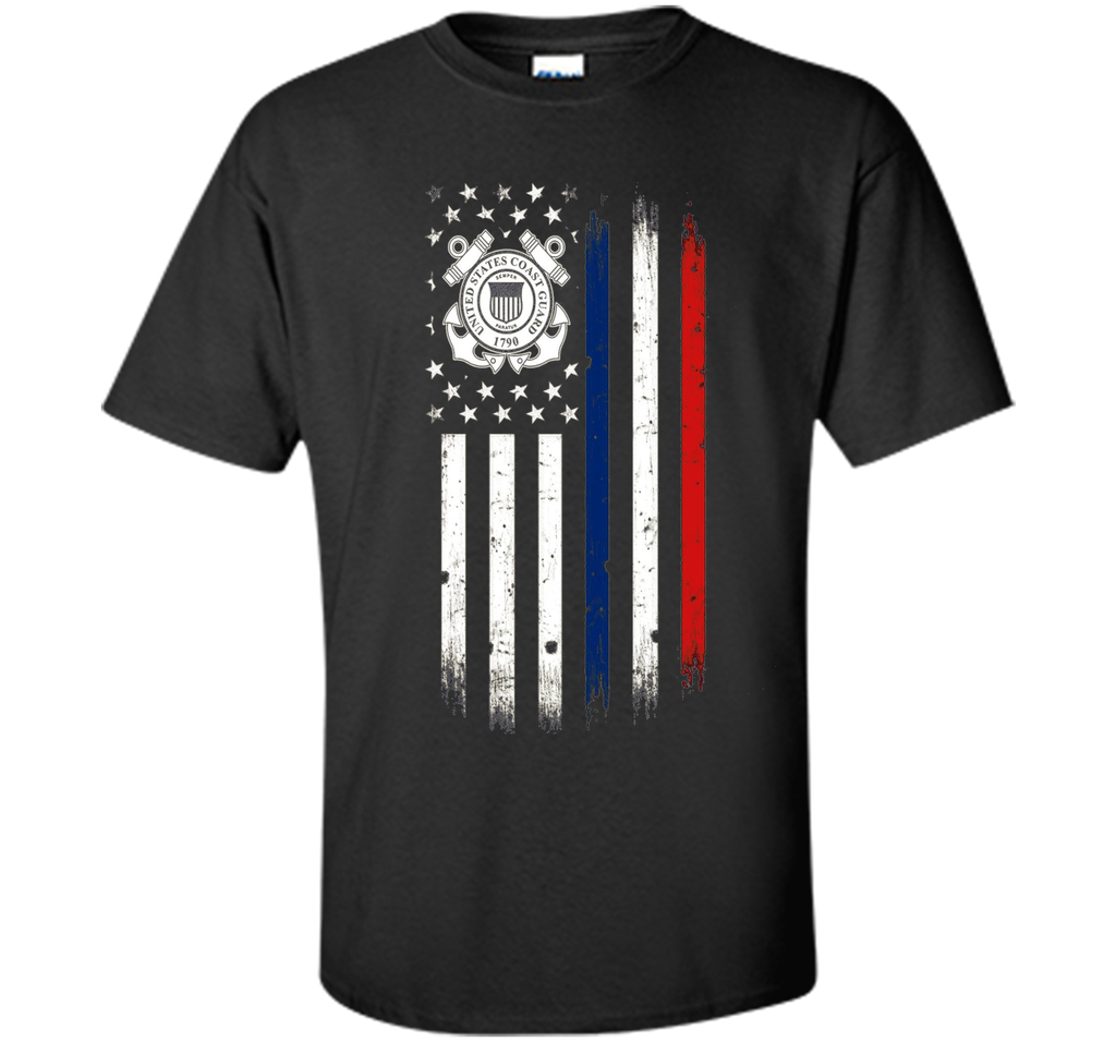 US Coast Guard American Flag Tshirt cool shirt