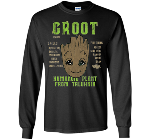 Marvel Groot Guardians of Galaxy 2 Skills Graphic T-Shirt