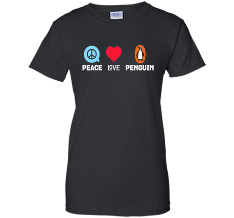 Peace Love Penguins Tee - Funny Penguin Animal Lover T-Shirt