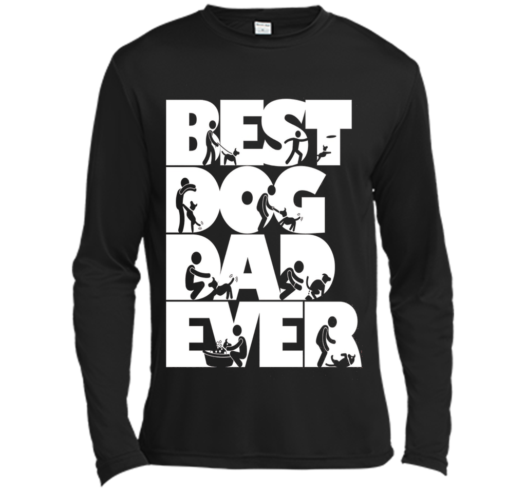 Men's Men's Funny Best Dog Dad Ever T-shirt Dog Lovers