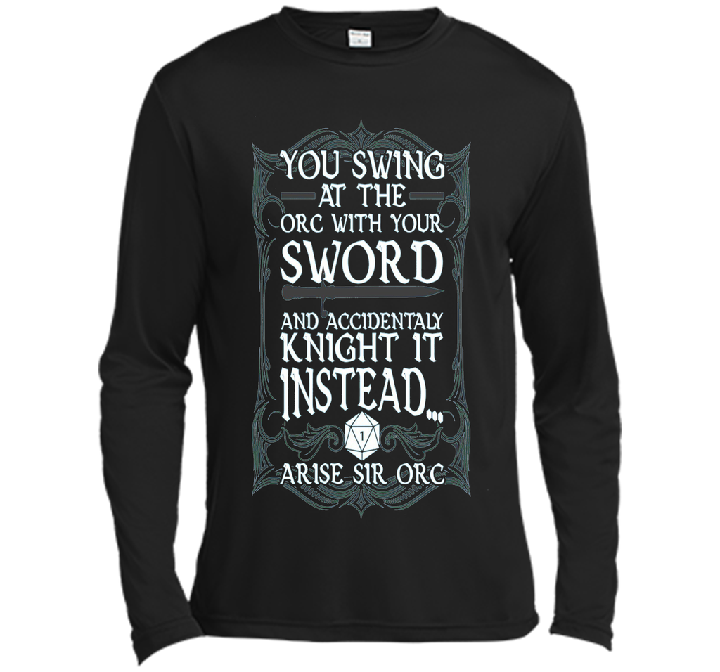 Arise Sir Orc Funny Tabletop RPG Shirt