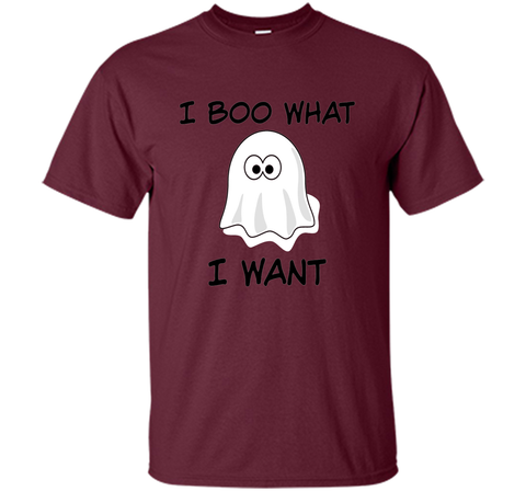 Funny Halloween T Shirt I BOO What I want Custom Ultra Cotton