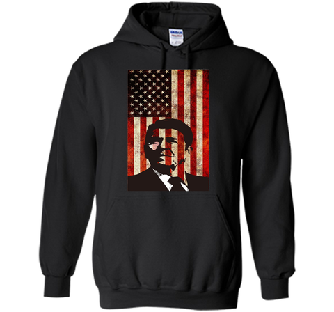 Ronald Reagan T-Shirt American Flag Patriotic Distressed Tee