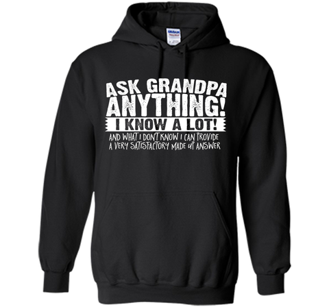 Men's Ask Grandpa Anything T-Shirt Funny Gift for Father's Day Tee