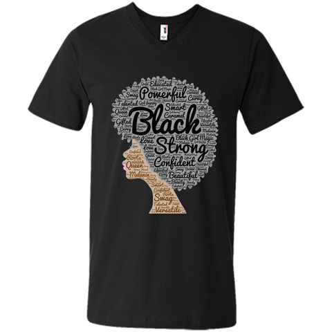 Afro Word Art Natural Hair T-Shirt for Black Women