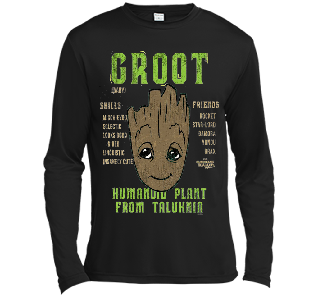 Marvel Groot Guardians of Galaxy 2 Skills Graphic T-Shirt