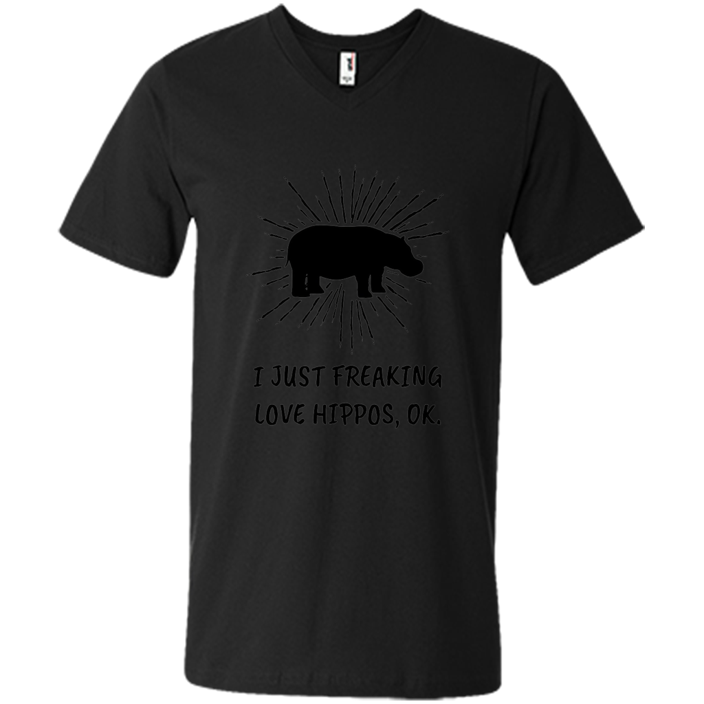 I Just Freaking Love Hippos OK Funny Hippo Lovers T-Shirt