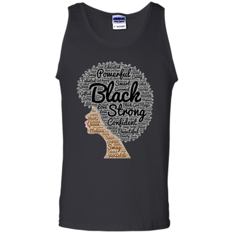 Afro Word Art Natural Hair T-Shirt for Black Women