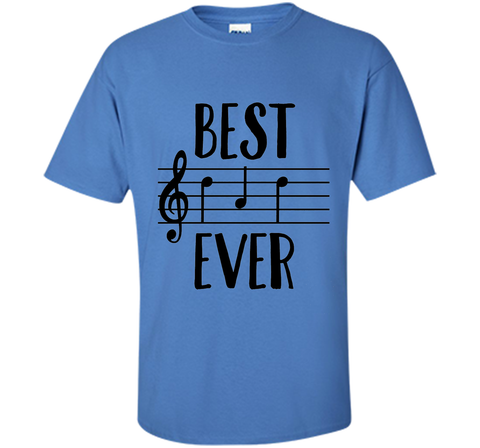 Mens Best Dad Ever T-Shirt Funny Music Note Father's Gift