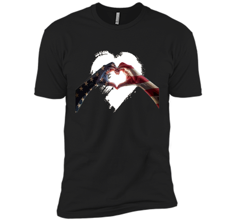 USA Heart Flag 4th of July Independence Day T Shirt